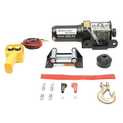 Troliu electric cu telecomanda 12V, 1,6T (3000lbs) lungime cablu 9.2m