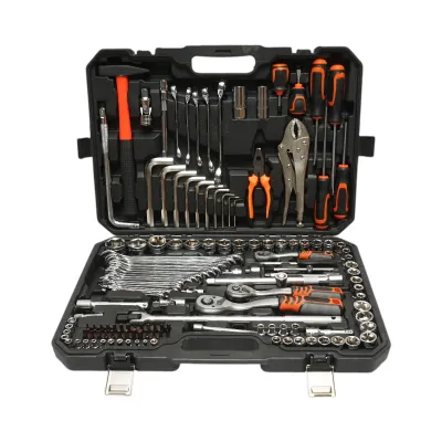 Trusa chei tubulare, combinate fixe si inelare, biti, imbus, torx Cr-V 142 piese Breckner Germany