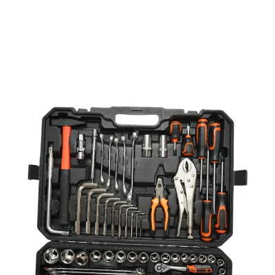 Trusa chei tubulare, combinate fixe si inelare, biti, imbus, torx Cr-V 142 piese Breckner Germany - imagine 3