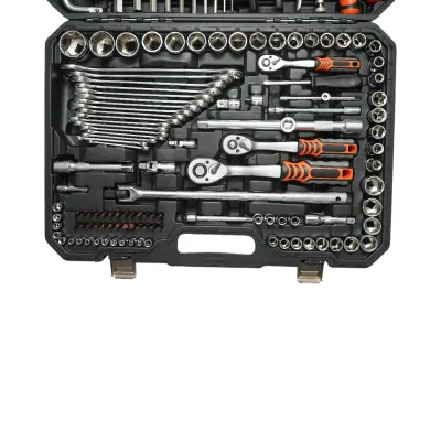 Trusa chei tubulare, combinate fixe si inelare, biti, imbus, torx Cr-V 142 piese Breckner Germany - imagine 4