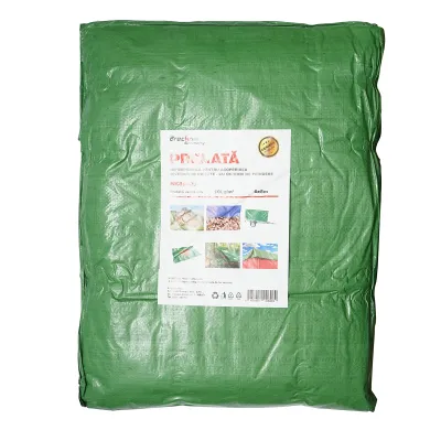 Prelata cu ochiuri de prindere 100g/m2 verde 6x8m Breckner Germany