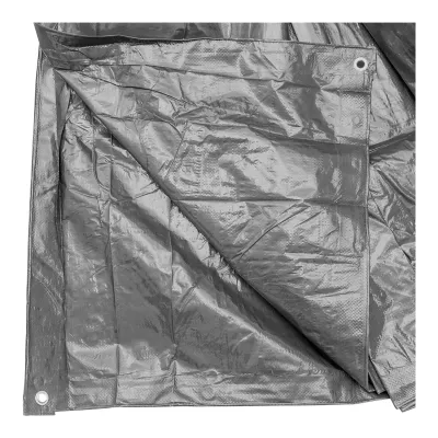 Prelata cu ochiuri de prindere 160g/m2 gri 10x12,5m Breckner Germany - imagine 2