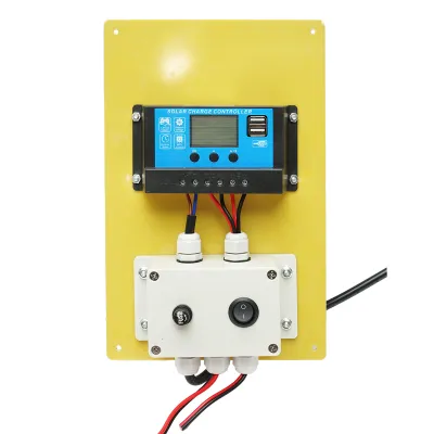 Set panou solar 50W fotovoltaic monocristalin regulator 10A 2xUSB 12/24V 4 becuri LED 9W Breckner Germany - imagine 3