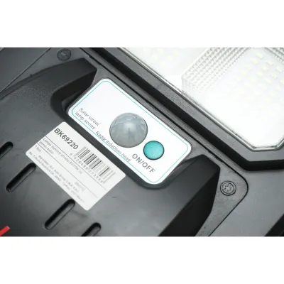 Lampa solara LED iluminat stradal 70W, 6500K cu panou solar, senzor miscare si telecomanda IP65 Breckner Germany - imagine 9