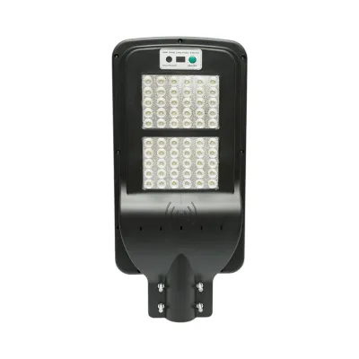 Lampa solara LED iluminat stradal 60W, 6500K cu panou solar, senzor de miscare si prindere pe stalp IP65 Breckner Germany - imagine 2