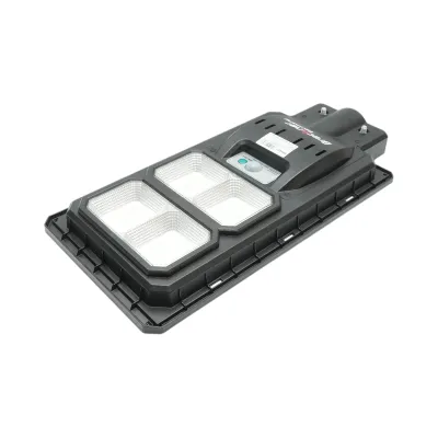Lampa solara LED iluminat stradal 150W, 6500K cu panou solar, senzor de miscare si telecomanda IP65 Breckner Germany - imagine 6