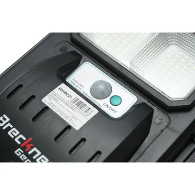 Lampa solara LED iluminat stradal 150W, 6500K cu panou solar, senzor de miscare si telecomanda IP65 Breckner Germany - imagine 9