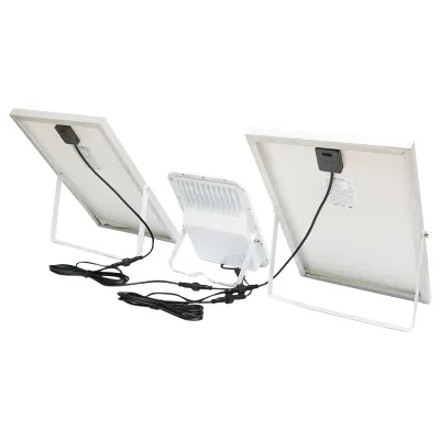 Lampa LED cu panouri solare 50W proiector 150W telecomanda, baterie 3,2V/40Ah Breckner Germany - imagine 7