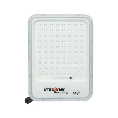 Lampa LED cu panouri solare 50W proiector 150W telecomanda, baterie 3,2V/40Ah Breckner Germany - imagine 3