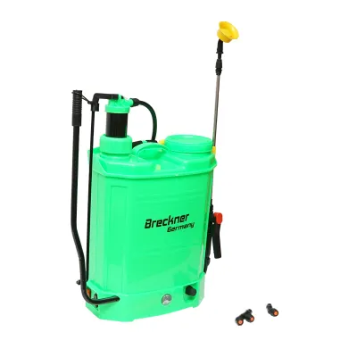 Pompa de stropit vermorel 2 in 1 manuala si electrica rezervor 16L baterie 12V 8Ah debit 3.1 l/min Breckner Germany - imagine 3