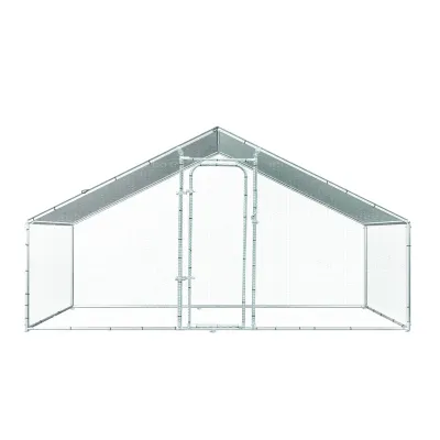 Cotet exterior pentru pasari din otel galvanizat 200x300x200cm