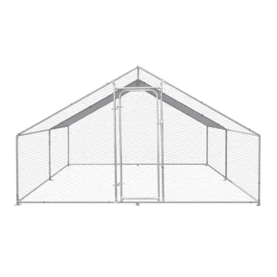 Cotet exterior din otel galvanizat pentru pasari 400x300x195cm