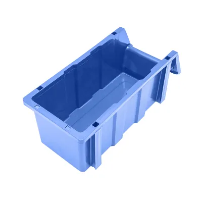 Stand cu 13 cutii pentru depozitare / organizare, cutie din plastic albastra, 510x400x1000mm - imagine 13