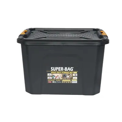 Cutie depozitare cu capac pentru sarcini grele 40L 490x380x320mm - imagine 3