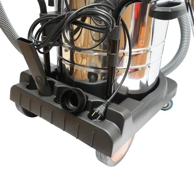 Aspirator profesional industrial uscat/umed 3000W, 220W, volum 70L corp din inox Breckner Germany - imagine 7
