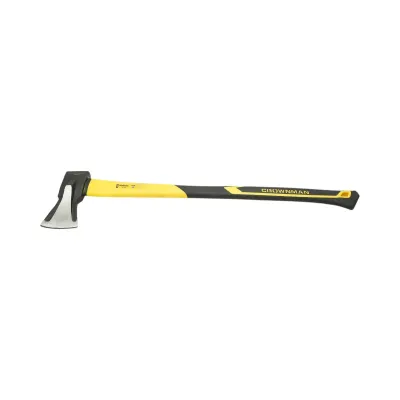Topor profesional 2000g cu lama din otel forjat, coada din fibra de sticla si maner antiderapant TPR Crownman - imagine 3