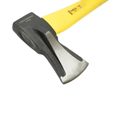 Topor profesional 2000g cu lama din otel forjat, coada din fibra de sticla si maner antiderapant TPR Crownman - imagine 6