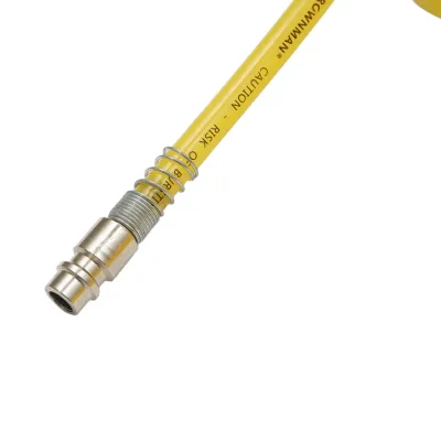Furtun aer comprimat spiralat 15m, Ø 5mm, cupla rapida 1/4 Crownman - imagine 5