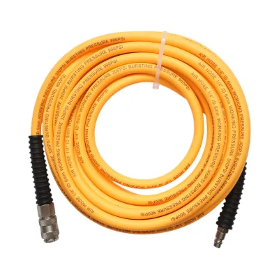 Furtun aer compresor profesional 7.5m din PVC si cuplare rapida universala Breckner Germany - imagine 2