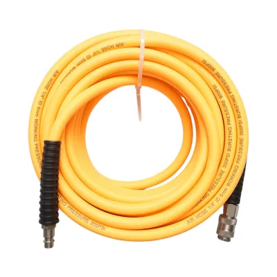 Furtun aer compresor profesional 15m din PVC si cuplare rapida universala Breckner Germany - imagine 2