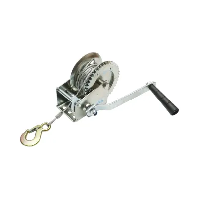 Troliu manual 540Kg cu cablu de otel fi 4.5mmx8m raport transmisie 4:1 Breckner Germany