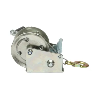 Troliu manual 540Kg cu cablu de otel fi 4.5mmx8m raport transmisie 4:1 Breckner Germany - imagine 4