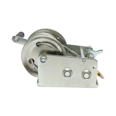 Troliu manual 1100Kg cu cablu de otel fi 4.8mmx10m raport transmisie 4:1/8:1 Breckner Germany - imagine 4