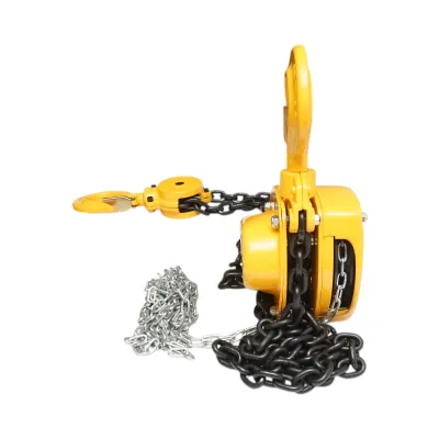 Palan manual cu lant 3m, sarcina maxima 5000kg, carlig cu siguranta 5T Breckner Germany - imagine 5
