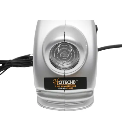 Compresor auto 12V 3 in 1 cu lanterna si lampa de lucru, presiune maxima 6.9 Bar. Hoteche - imagine 6