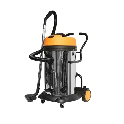 Aspirator profesional industrial umed/uscat volum 75L tensiune alimentare 220V, putere 2x1200W corp din inox Hoteche - imagine 3