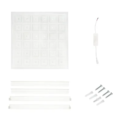 Panou LED slim 48W, 220V, IP20, 600x600x43mm aplicat sau pentru tavan casetat cu driver inclus Breckner Germany