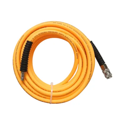 Furtun aer compresor profesional 10m din PVC si cuplare rapida universala Breckner Germany - imagine 2