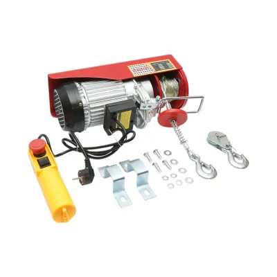 Palan electric macara 220V, 1200W, sarcina maxima 300/600kg, viteza ridicare 5-10m/min, inaltime ridicare 6-12m IP40 Breckner Germany - imagine 2