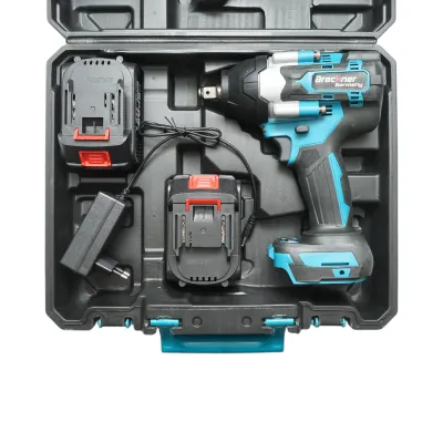 Masina de insurubat cu impact 1/2 inch, 2 acumulatori 21V, 3Ah Li-ion, LED, cuplu 800Nm, motor fara perii (brushless) Breckner Germany - imagine 4