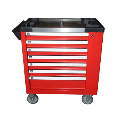 Dulap carucior metalic cu scule 7 sertare 245 piese Breckner Germany - imagine 2
