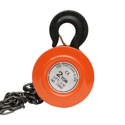 Palan manual cu lant sarcina maxima 2000Kg lungime lant 3m si carlig cu siguranta - imagine 4