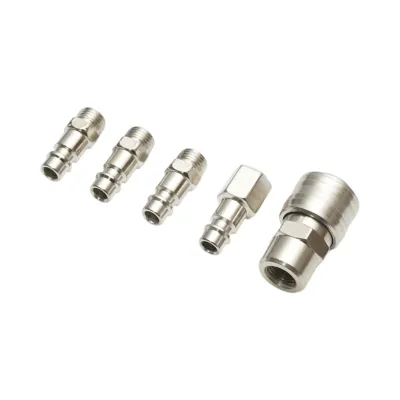 Set cuple rapide 1/4 pentru furtunuri aer si scule pneumatice Breckner Germany - imagine 3