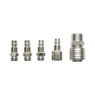 Set cuple rapide 1/4 pentru furtunuri aer si scule pneumatice Breckner Germany