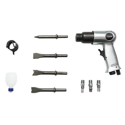 Ciocan pneumatic de impact 6.3 Bar cu 3 tipuri de cuple rapide si 4 dalti Hoteche - imagine 2
