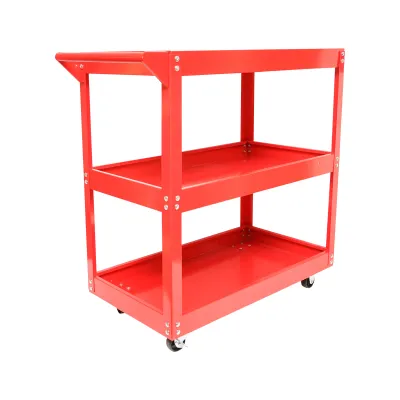 Carucior scule metalic pe roti cu 3 rafturi 730x720x360mm - imagine 3