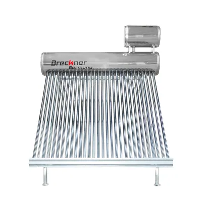 Panou solar nepresurizat inox cu 30 tuburi pentru apa calda, boiler 210L, 2020x2200x1820mm Breckner Germany - imagine 2