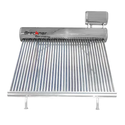 Panou solar nepresurizat inox cu 36 tuburi pentru apa calda, boiler 260L, 2390x2200x1820mm Breckner Germany - imagine 2
