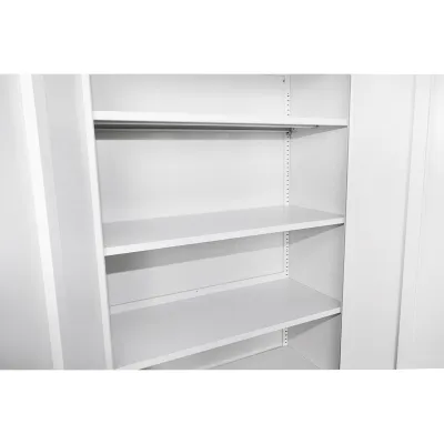 Dulap metalic fiset 1800x900x400mm cu 2 usi securizate, 4 polite, gri Breckner Germany - imagine 6