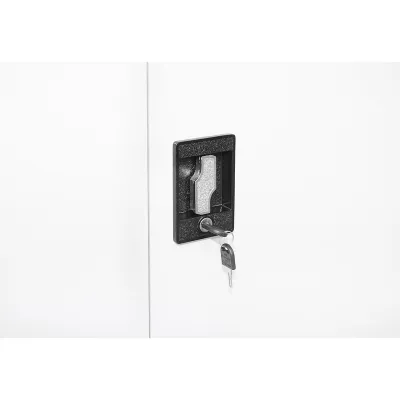 Dulap metalic fiset 1800x900x400mm cu 2 usi securizate, 4 polite, gri Breckner Germany - imagine 7