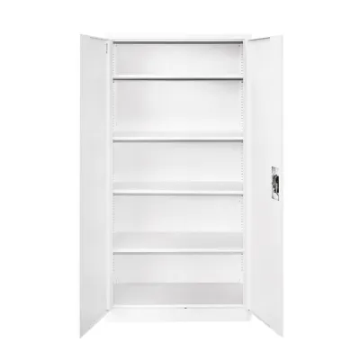 Dulap metalic fiset 1800x900x400mm cu 2 usi securizate, 4 polite, gri Breckner Germany - imagine 4