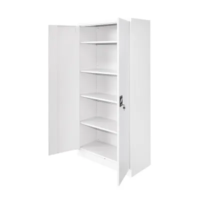 Dulap metalic fiset 1800x900x400mm cu 2 usi securizate, 4 polite, gri Breckner Germany - imagine 5