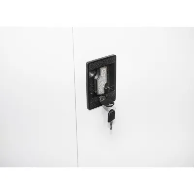 Dulap metalic fiset 1800x800x350mm cu 2 usi securizate, 4 polite, gri Breckner Germany - imagine 7