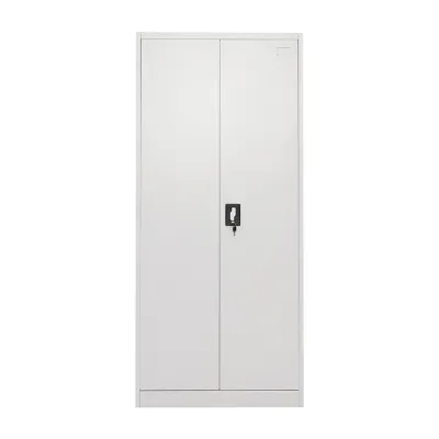 Dulap metalic fiset 1800x800x350mm cu 2 usi securizate, 4 polite, gri Breckner Germany