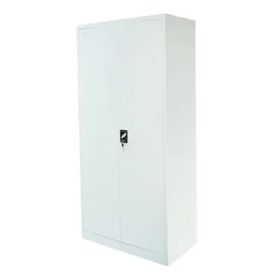 Dulap metalic fiset tip vestiar 1950x920x500mm cu 2 usi securizate, 4 polite, gri Breckner Germany - imagine 2