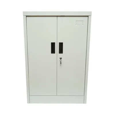 Dulap metalic fiset 600x400x900mm cu 2 usi securizate, 1 polita, gri Breckner Germany
